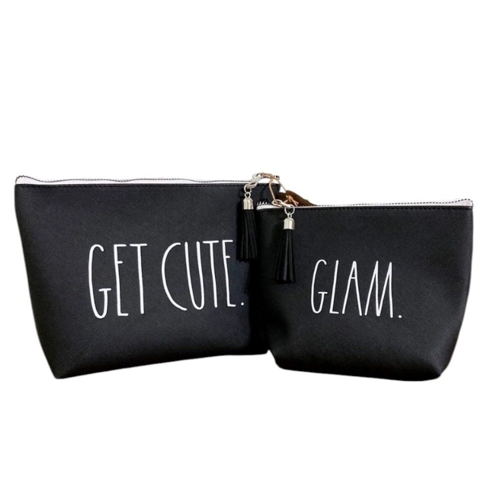 Rae Dunn Cosmetic Bag Set 2